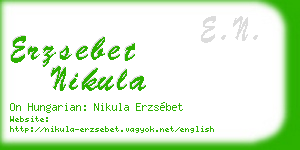 erzsebet nikula business card